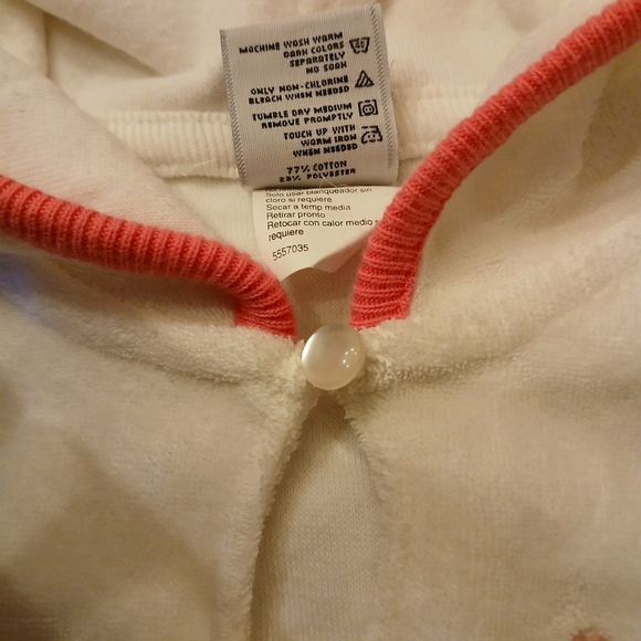 Girls OshKosh Sleeveless Hoodie Sweater Size 4 - Picture 6 of 13